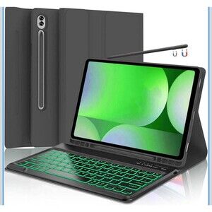 Galaxy Tab A9 Plus Case with Keyboard 5G 11 Inch  Black Magnetic Bluetooth